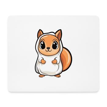 Eichhörnchen Halloween Lustig Geist - Mousepad (Querformat) - Weiß - Vorne