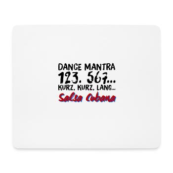 Salsa Shirt Dance Mantra - Mousepad (Querformat) - Weiß - Vorne