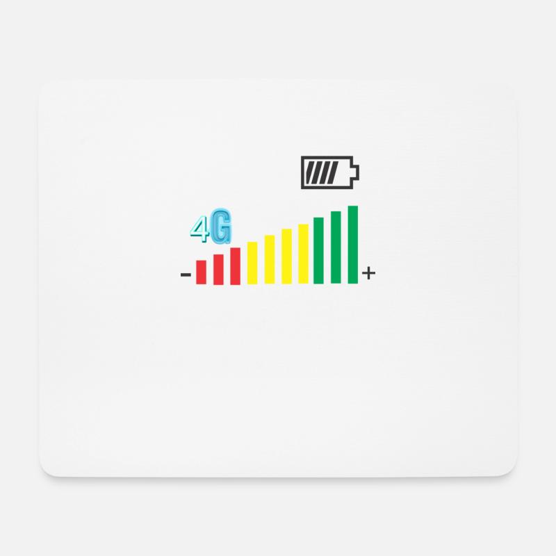 Deckungsgrad - Mousepad (Querformat) - Weiß
