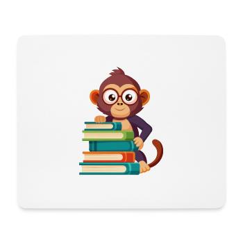 Jungle Junior: Playful Monkey Adventure - Mouse Pad (horizontal) - white - Front