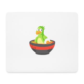 Cockatiel in a Ramen bowl - Mousepad (Querformat) - Weiß - Vorne
