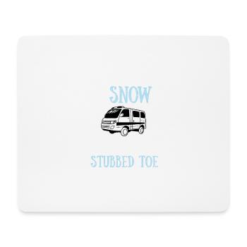 Dashing Through The Snow To Pick Up A Dumb With A - Mousepad (Querformat) - Weiß - Vorne