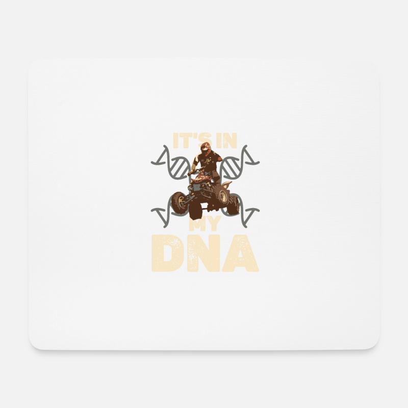 ATV Quad Bike Dna - Mousepad (Querformat) - Weiß