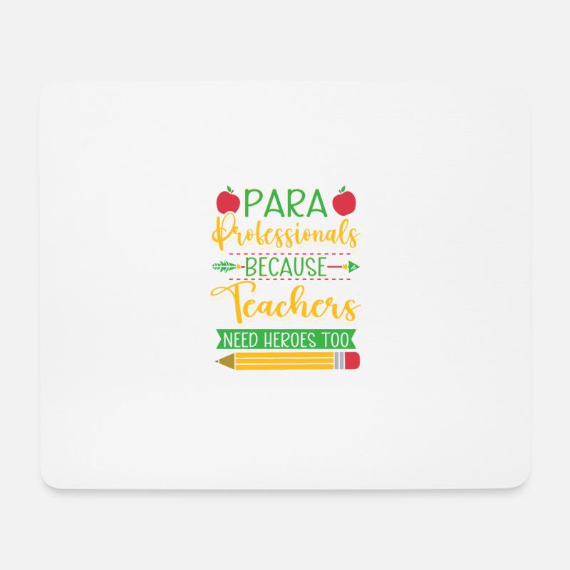 Paraprofessional Because - Mousepad (Querformat) - Weiß