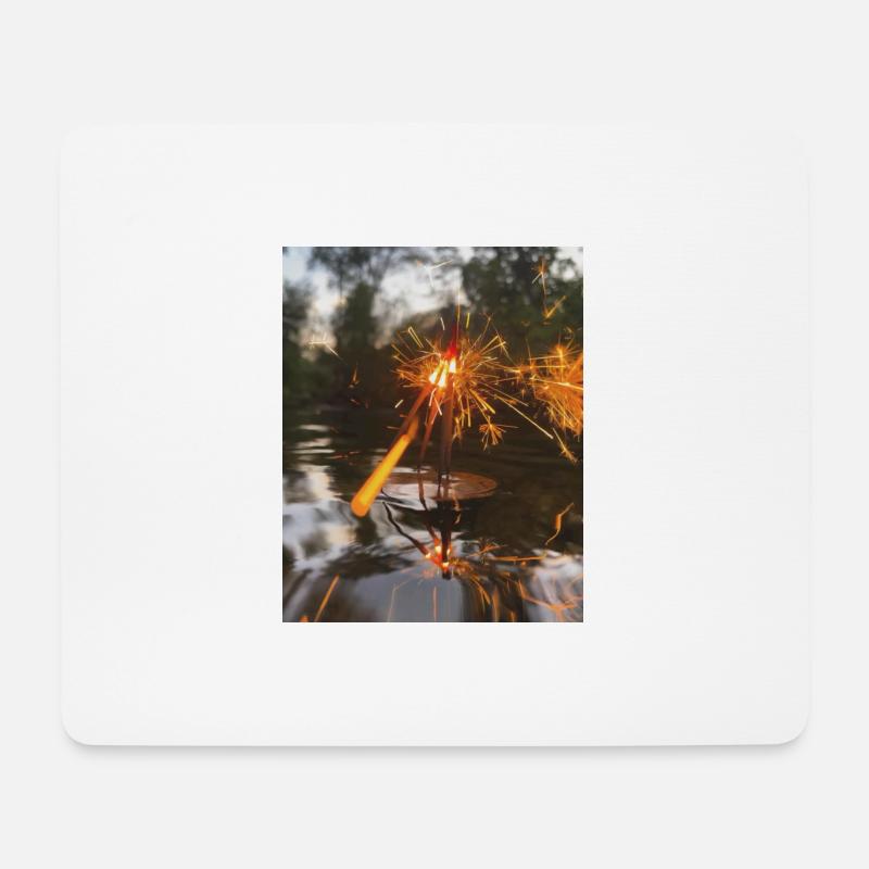 Wunderkerze - Mousepad (Querformat) - Weiß
