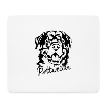 ROTTWEILER Hundesport Dogs Chien Wilsigns - Tapis de souris (format paysage) - blanc - Devant