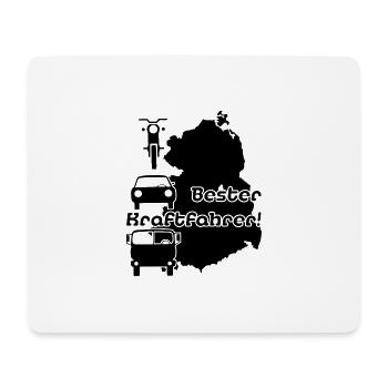 Bester Kraftfahrer Ostdeutschland - Mousepad (Querformat) - Weiß - Vorne