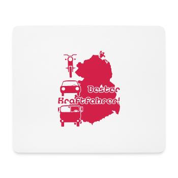 Bester Kraftfahrer Ostdeutschland - Mousepad (Querformat) - Weiß - Vorne