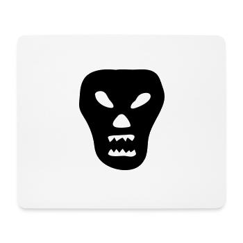skull devil skull head demon pirate coffin - Mouse Pad (horizontal) - white - Front