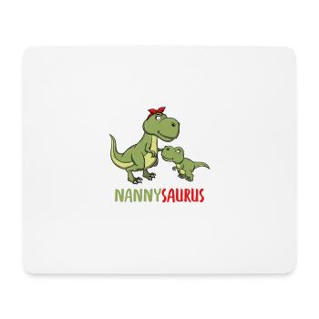 Nanny saurus Kindermädchen Tagesmutter Geschenk - Mousepad (Querformat) - Weiß - Vorne