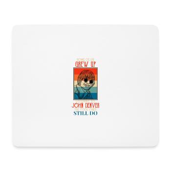Listening to John Denver's Rocky Mountain Gift - Mouse Pad (horizontal) - white - Front