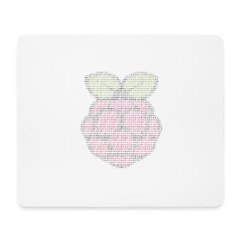 ASCII - Raspberry Pi - Tapis de souris (format paysage) - blanc - Devant