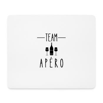 team apéro - Tapis de souris (format paysage) - blanc - Devant