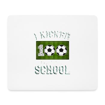 Ich habe 100 Tage Schulfußball gekickt 100. Tag Jungs - Mousepad (Querformat) - Weiß - Vorne