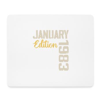 Cadeau D'anniversaire Nées En Janvier 1983 - 1983 - Tapis de souris (format paysage) - blanc - Devant