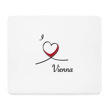 I love Vienna - I love Vienna - Mouse Pad (horizontal) - white - Front