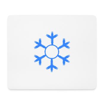 Snowflake winter cold cold - Mouse Pad (horizontal) - white - Front