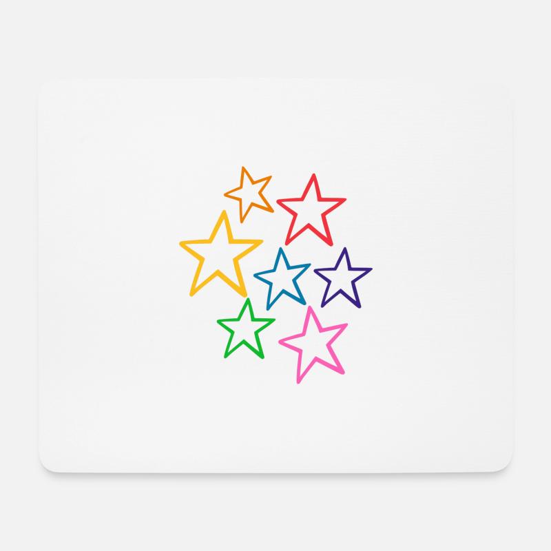 Stern - Mousepad (Querformat) - Weiß