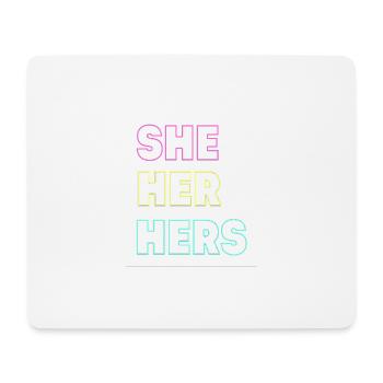 Queer Gender Vielfalt Gay pride LGBT - Mousepad (Querformat) - Weiß - Vorne