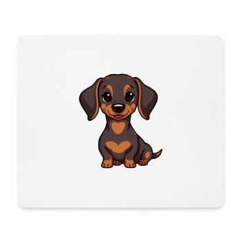 Dachshund Baby - Mousepad (Querformat) - Weiß - Vorne
