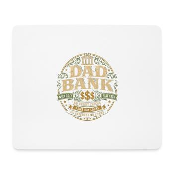 Dad Bank Retro Humor | Father's Day Gift - Mouse Pad (horizontal) - white - Front