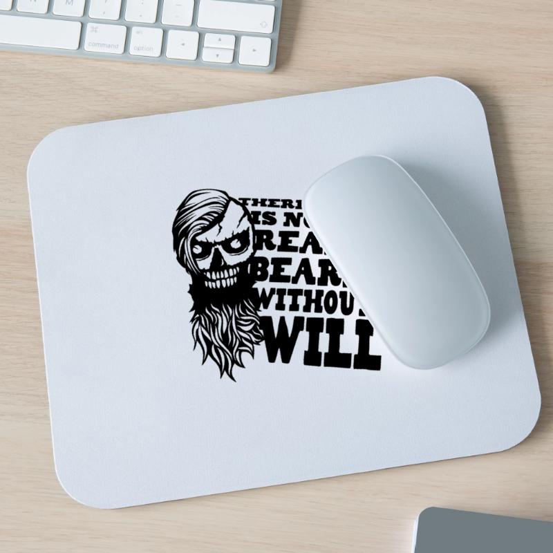 anguß hipster Bart Zitat echter Bart b wird Mousepad (Querformat)