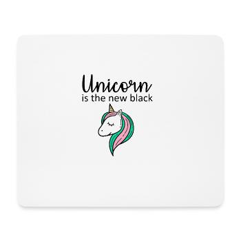 Unicorn is the new black - Mouse Pad (horizontal) - white - Front