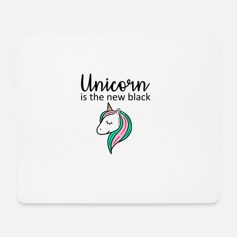 Einhorn ist das neue Schwarz - Mousepad (Querformat) - Weiß