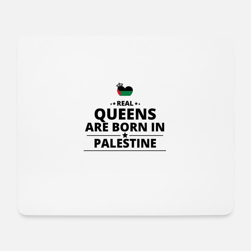 GESCHENK QUEENS LOVE FROM PALESTINE PALESTINA - Mousepad (Querformat) - Weiß