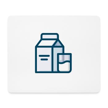 milk milch cow kuh veggie - Mousepad (Querformat) - Weiß - Vorne