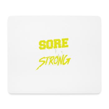 Fitness Score Today Strong Tomorrow - Mouse Pad (horizontal) - white - Front