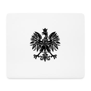 Polska Poland eagle coat of arms - Mouse Pad (horizontal) - white - Front