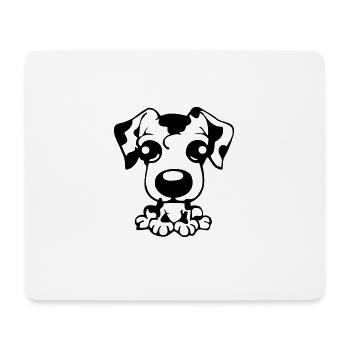 petit dalmatien - Tapis de souris (format paysage) - blanc - Devant