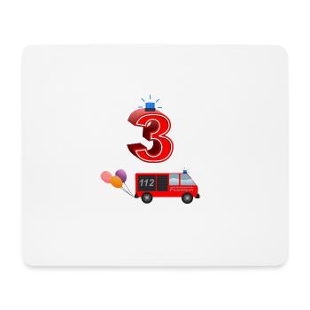 3ème anniversaire - Tapis de souris (format paysage) - blanc - Devant