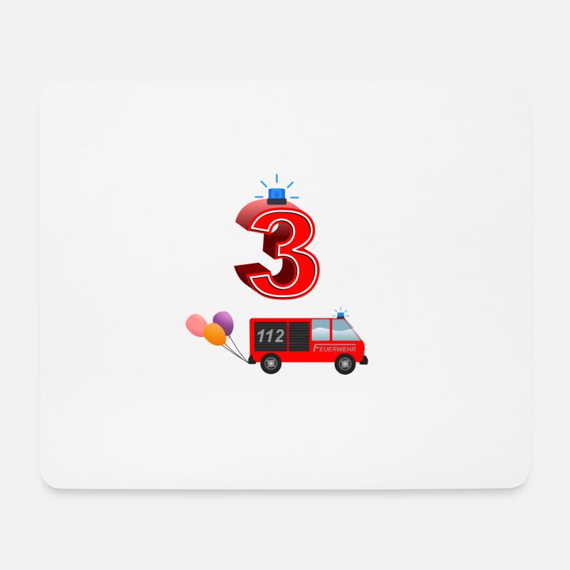 3rd birthday - Mouse Pad (horizontal) - white