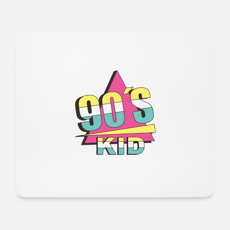 90s KID - Mousepad (Querformat) - Weiß