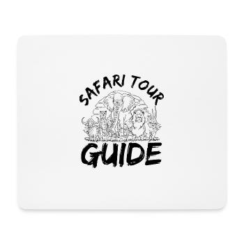 Safari Tour Guide Costume Africa Zoo Tour Tour - Tapis de souris (format paysage) - blanc - Devant