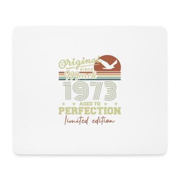 Geburtstag März 1973 - Mousepad (Querformat) - Weiß - Vorne