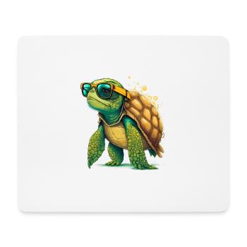 Tortue ancienne - Tapis de souris (format paysage) - blanc - Devant