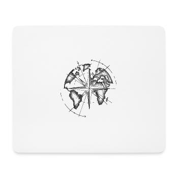 World Map - Mouse Pad (horizontal) - white - Front