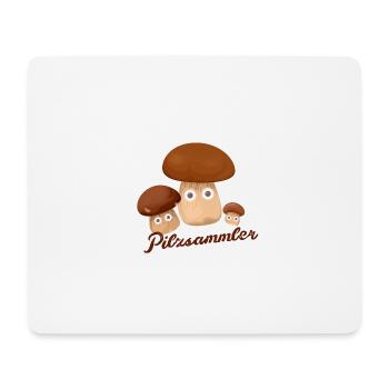 pilzsammler,steinpilze,pilze,sammler - Mousepad (Querformat) - Weiß - Vorne