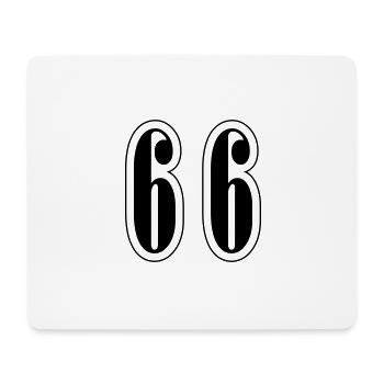 66 Symbole numérique - Tapis de souris (format paysage) - blanc - Devant
