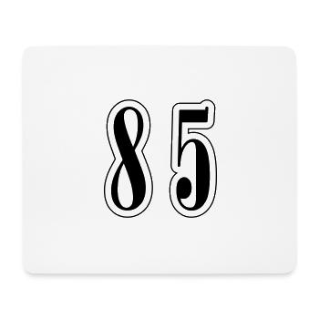 85 Number Symbol - Mouse Pad (horizontal) - white - Front