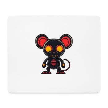 Souris Halloween Animal - Tapis de souris (format paysage) - blanc - Devant