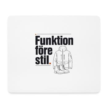 Outdoor Suède Fonction Avant Le Style - Tapis de souris (format paysage) - blanc - Devant