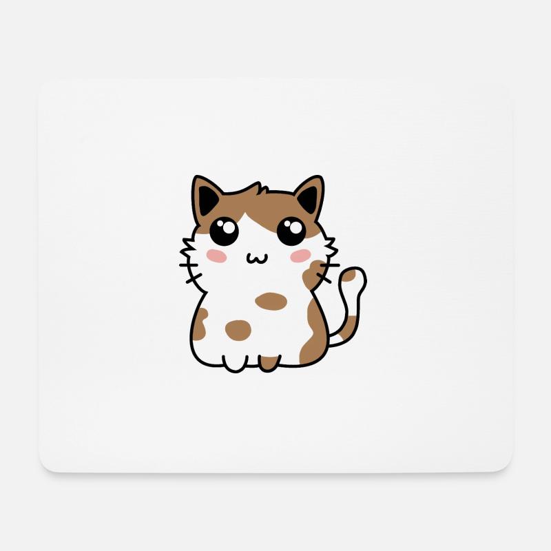 Katze Haustier Niedlich - Mousepad (Querformat) - Weiß