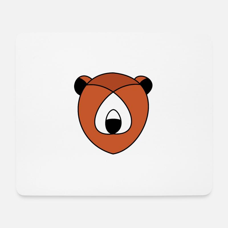 Bär Wald Bärchen - Mousepad (Querformat) - Weiß