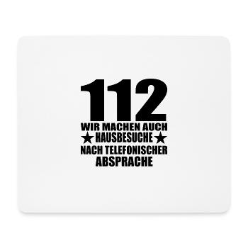 Feuerwehr - Mousepad (Querformat) - Weiß - Vorne