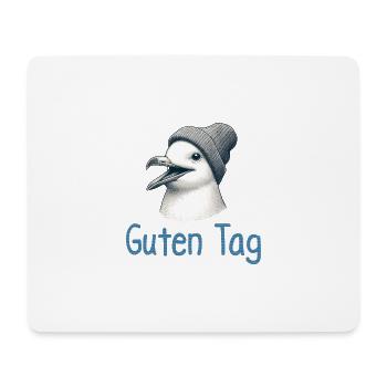 Moin oiseau mouette mer du Nord Bonnet Bonne journée - Tapis de souris (format paysage) - blanc - Devant
