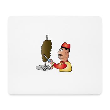 Döner | Dönerspieß Döner Kebab Geschenk - Mousepad (Querformat) - Weiß - Vorne